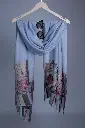 VIC Cashmere Fine Wool Kani Border Stole – 70x200 cm | Product Code: VIC-CFW-KB-70200 | Design No: KB01
