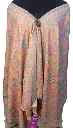Fine Weave Pastel Shades Pashmina Stole for Women – Elegant Floral Artwork & Soft Drape | VICST06A