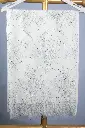 VIC Cashmere Fine Wool Stole with French Lace Border & Crystal Highlights – 70x200 cm | VIC-CFW-FLCH-70200
