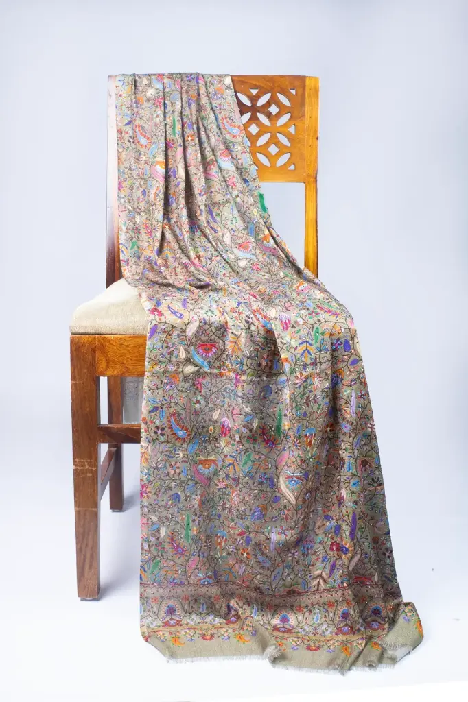 VIC Cashmere Silk Modal Digital Print Allover Crystal Highlight Stole – 70x200cm | VIC-CSM-DPCH-01