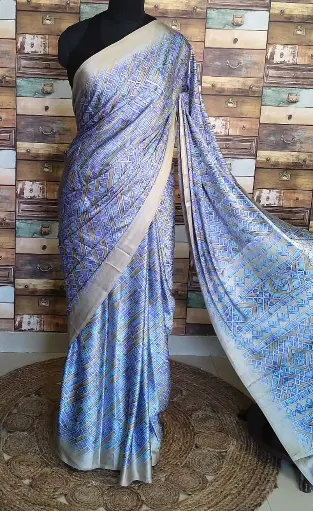 Buy Screen Printed Satin Saree with Blouse – Elegant Printed Satin Saree for All Occasions I VICSRCT01