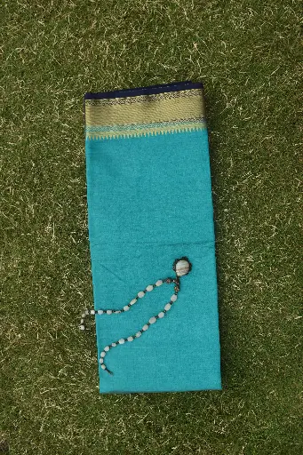 Buy  Cotton Silk Saree with Border & Blouse – Multiple Colors Available | VICSRBR05